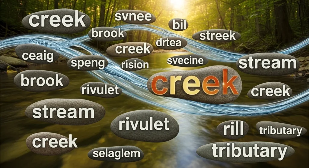 Synonyms of Creek