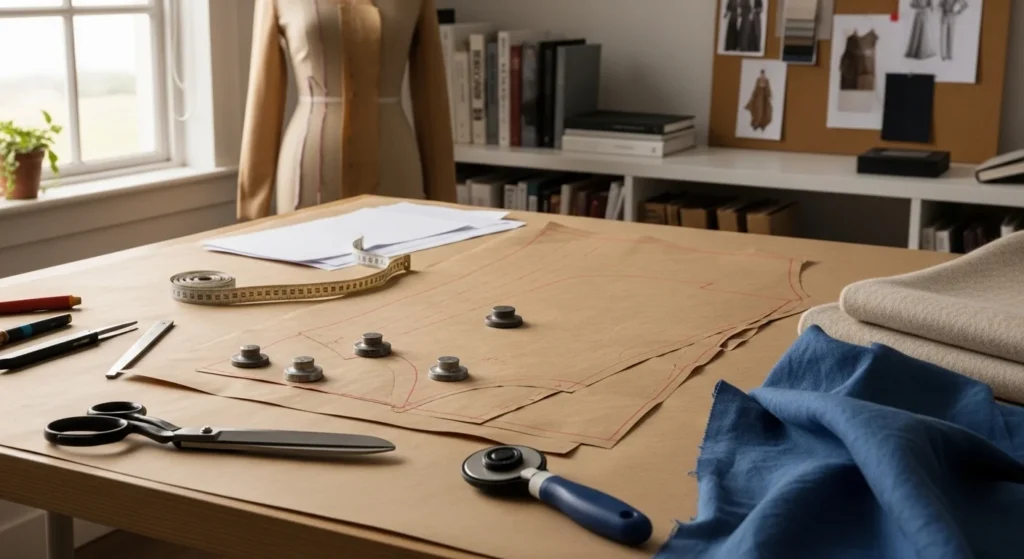 Pattern cutting in tailoring