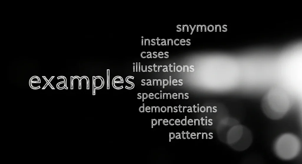 Synonyms for Examples