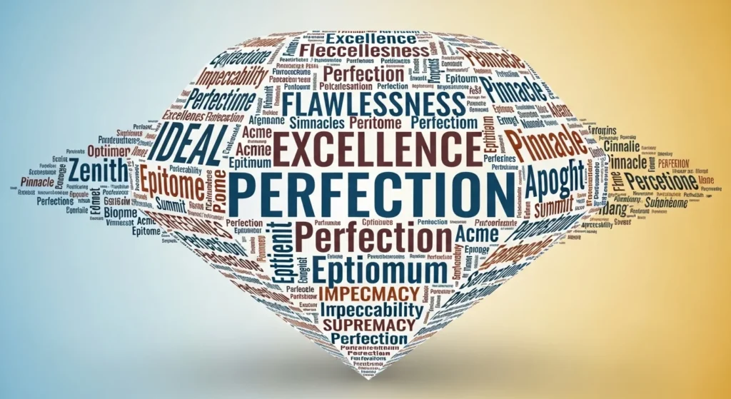 Synonyms of Perfection: Unattainable Ideal Defining Excellence