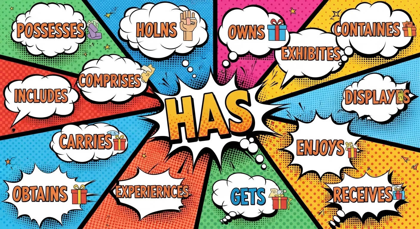 This image HAS a number of shades and colors. A beautiful display of synonyms for HAS