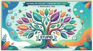 synonyms for stupid expressed in a beautifully in the form of a tree