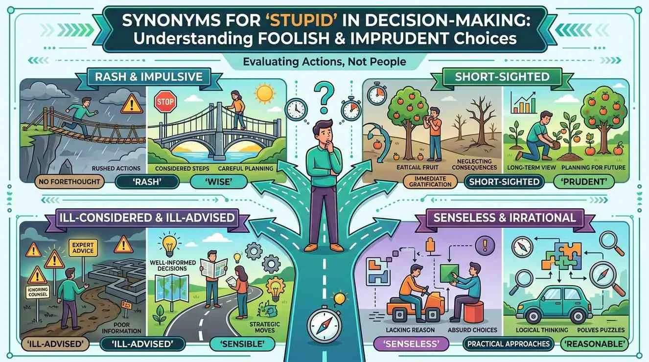 synonyms for stupid in different contexts